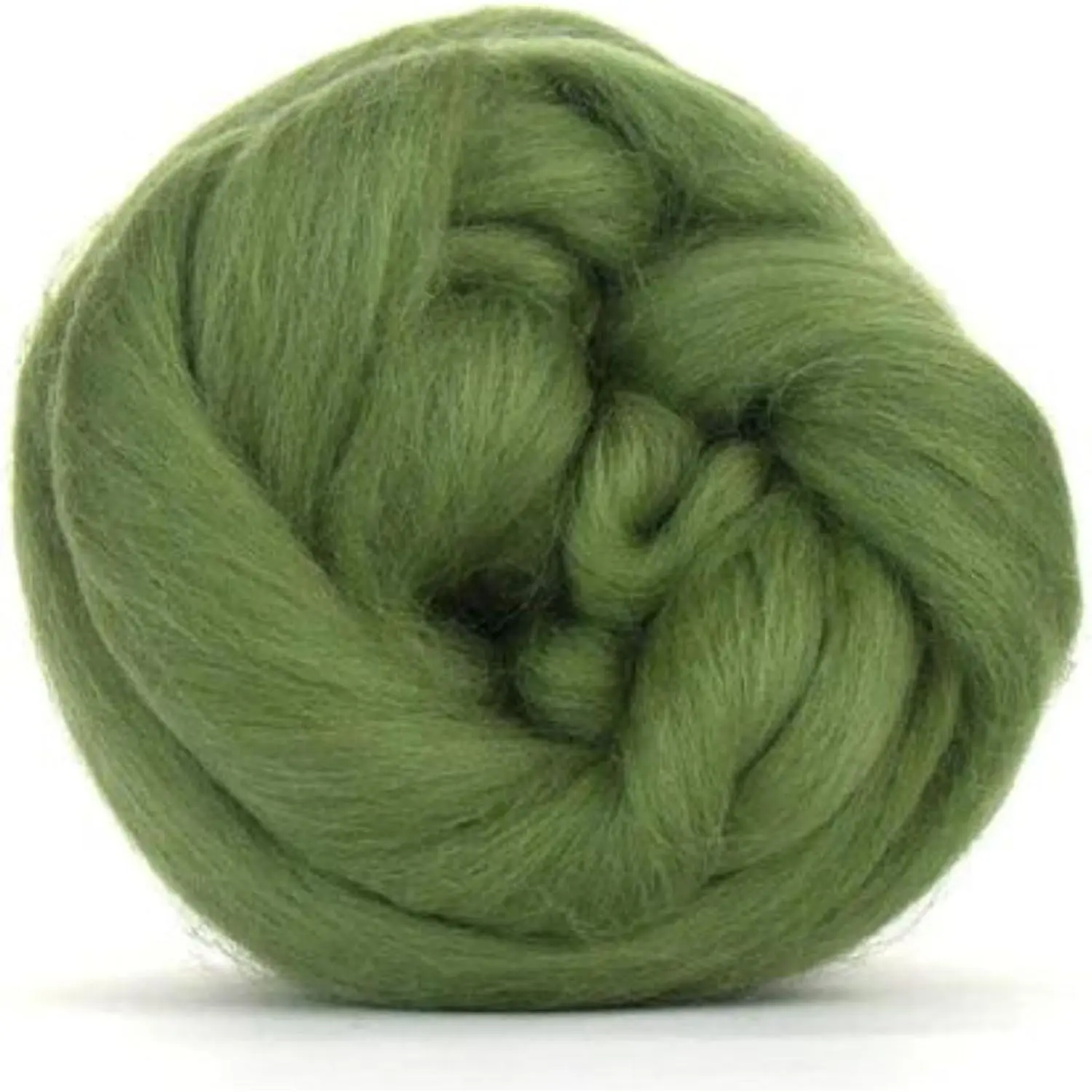 Merino Wool Combed Top | 1 lb Premium Wool Roving | 22 Micron, Best Merino Wool for Spinning, Tapestry, Needle Felting, Big Yarn Roving and Wall Hangings (Olive Green)