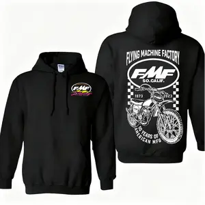 Vintage Dirt Bike Graphic Hoodie for Men, Retro Motocross Rider Hooded Sweatshirt, Off Road Motorcycle Racing Pullover Hoodie, Biker Streetwear Casual Sweatshirt, Oversized Unisex Hoodie, Gift for Motocross Fans, Fall Winter Outerwear