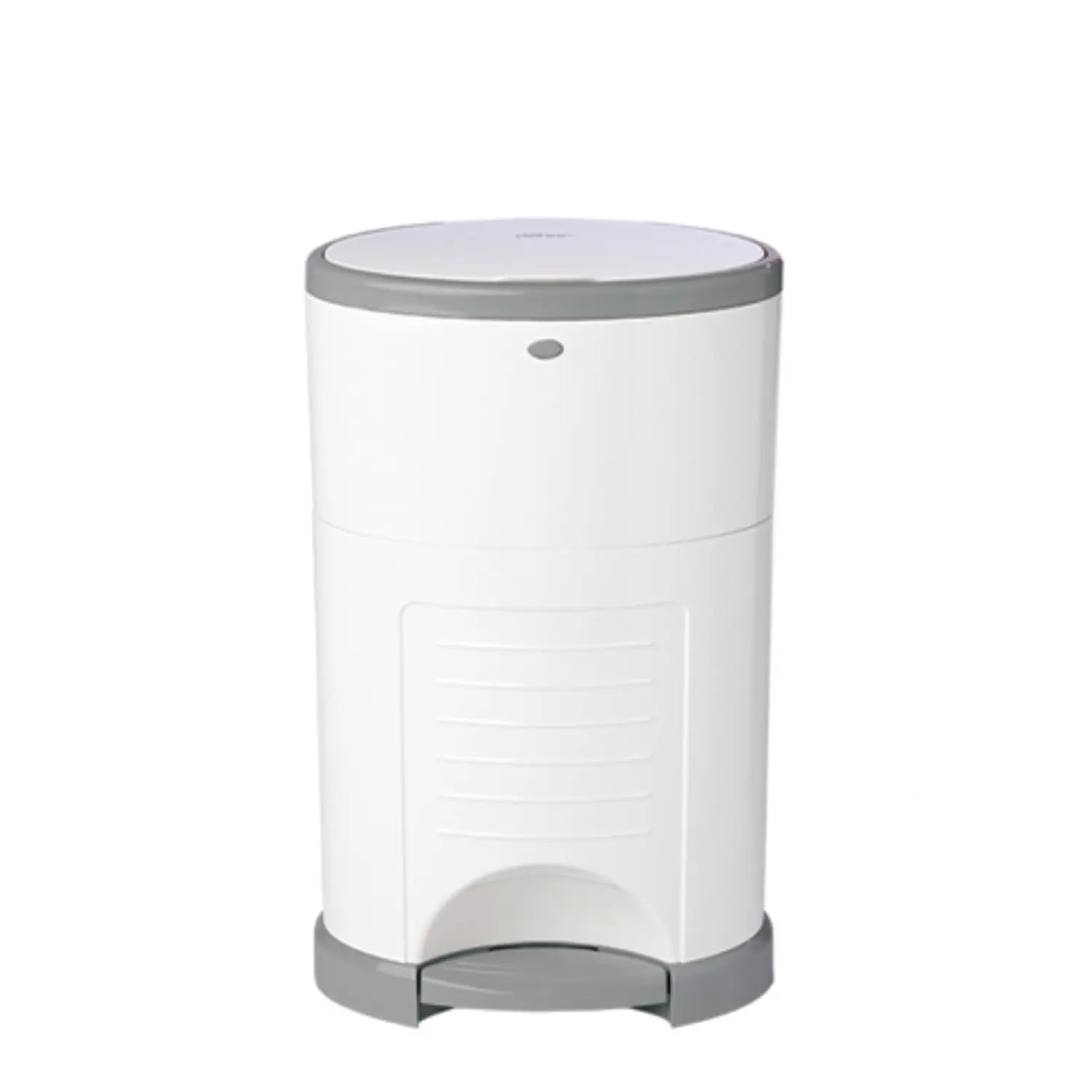 Classic Diaper Pail, White| ONLY Eco-Friendly Diaper Pail Made with 70% Recycled Materials| Hands-Free: Step–Drop–Done| Cost-Effective Refill System