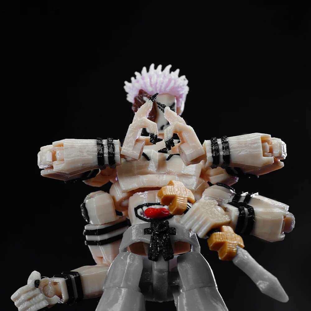 Jujutsu Kaisen 3D Printed Ryomen King Of Curses Heian Sukuna Multi-Jointed Shapeshift Toys Action Figures Model Ornaments Gifts