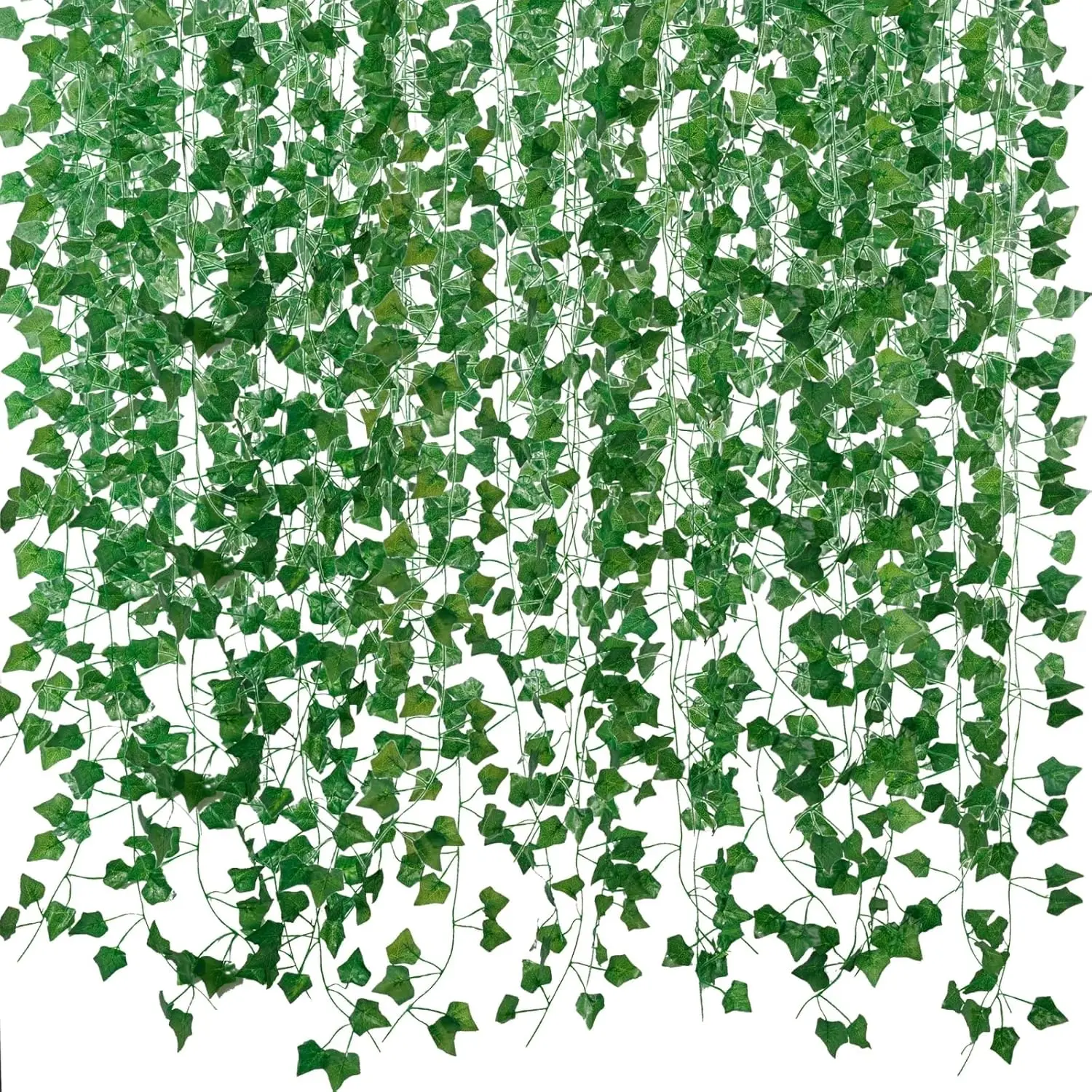 Vines for Room Decor(12 Pack 84 ) Aesthetic Artificial  Ivy Leaves  Greenery Garlands for  Bedroom Wall Wedding Christmas Party Office Patio Outdoor Garden Décor
