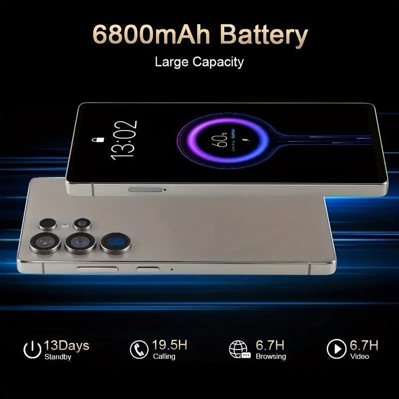 S25 Ultra Unlocked 5G Android 14 Smartphone.12GB+512GB,6.99" HD Display,68MP+108MPCam,7800mAh, Dual Card, Built-in Pen, FaceUnlock, , Case & Protector