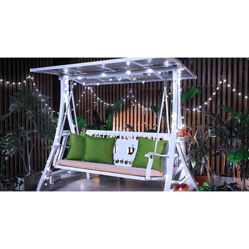 2 Pack Solar String Lights Outdoor Waterproof, Each 33FT 100 LED Outdoor, 8 Modes White Fairy Light for Outside Yard Tree Patio Garden Wedding Christmas Decorations