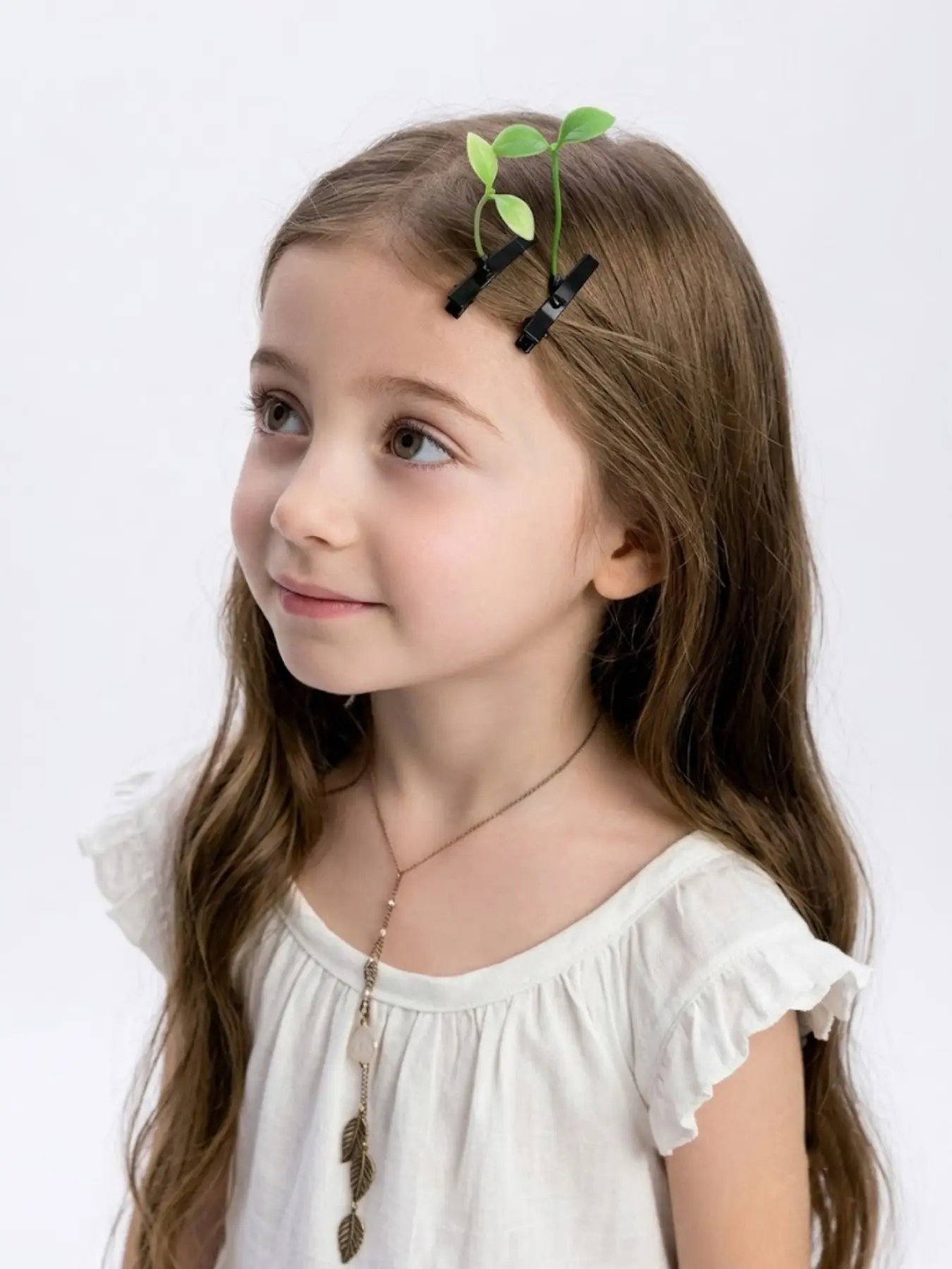 Mini Bean Sprout Hair Clip, Creative Fun Plant Hair Clip, Novel Grass Weave Hair Accessory, Perfect for Kids/adult Party Gifts, Hair Clip Set