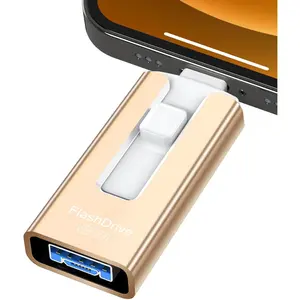 256GB USB Flash Drive for Phone and Pad, Photo Stick High Speed External USB Thumb Drives Photo Storage Memory Stick for Save  Photos and Videos (, 256GB)