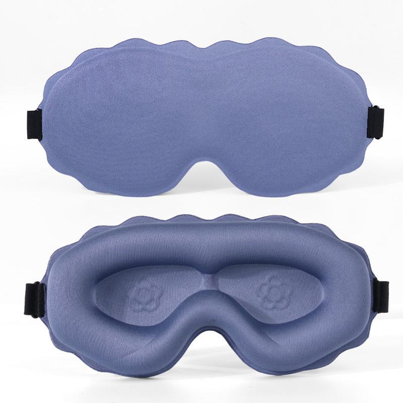 Comfort 3D Eye Mask with Adjustable Strap & Foam Eye Shade, Breathable Eye Patch for Gift, 3D Notch Design Sleeping Eye Mask