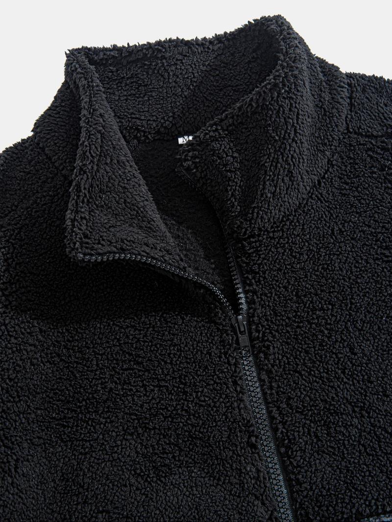Men's Fleece Lined Winter Jacket, Warm Fashion Design, Perfect for Cold Weather, Comfortable Daily Wear Outerwear Coats
