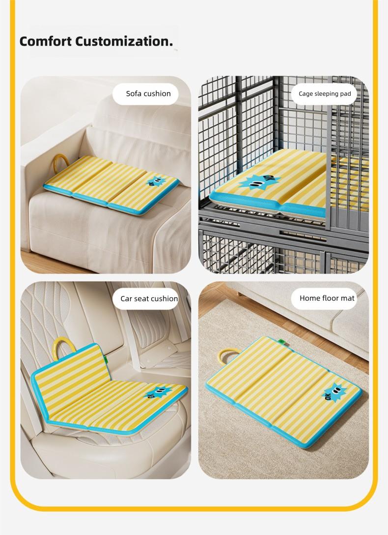 New all-season pet mat, double-sided, foldable, with handle, suitable for dogs and cats