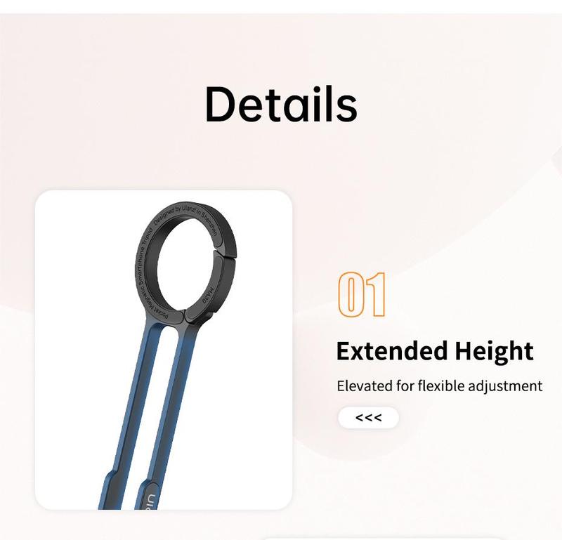ULANZI Magnetic Phone Stand for iPhone MA30 - Aluminium Smartphone Mini Tripod Foldable Pocket Cell Phone Stand Dual-Sided Magnet Quick Mount Compatible with iPhone 16 15 14 13 12 Magsafe