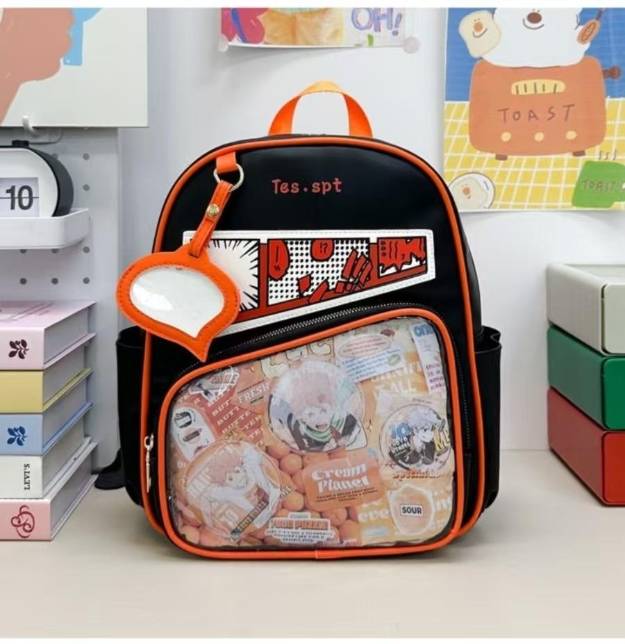 Y2k Anime Ita Backpacks Girls Transparent Bag Students DIY Display Schoolbag Cute Large Capacity Rucksack Casual Travel Knapsack