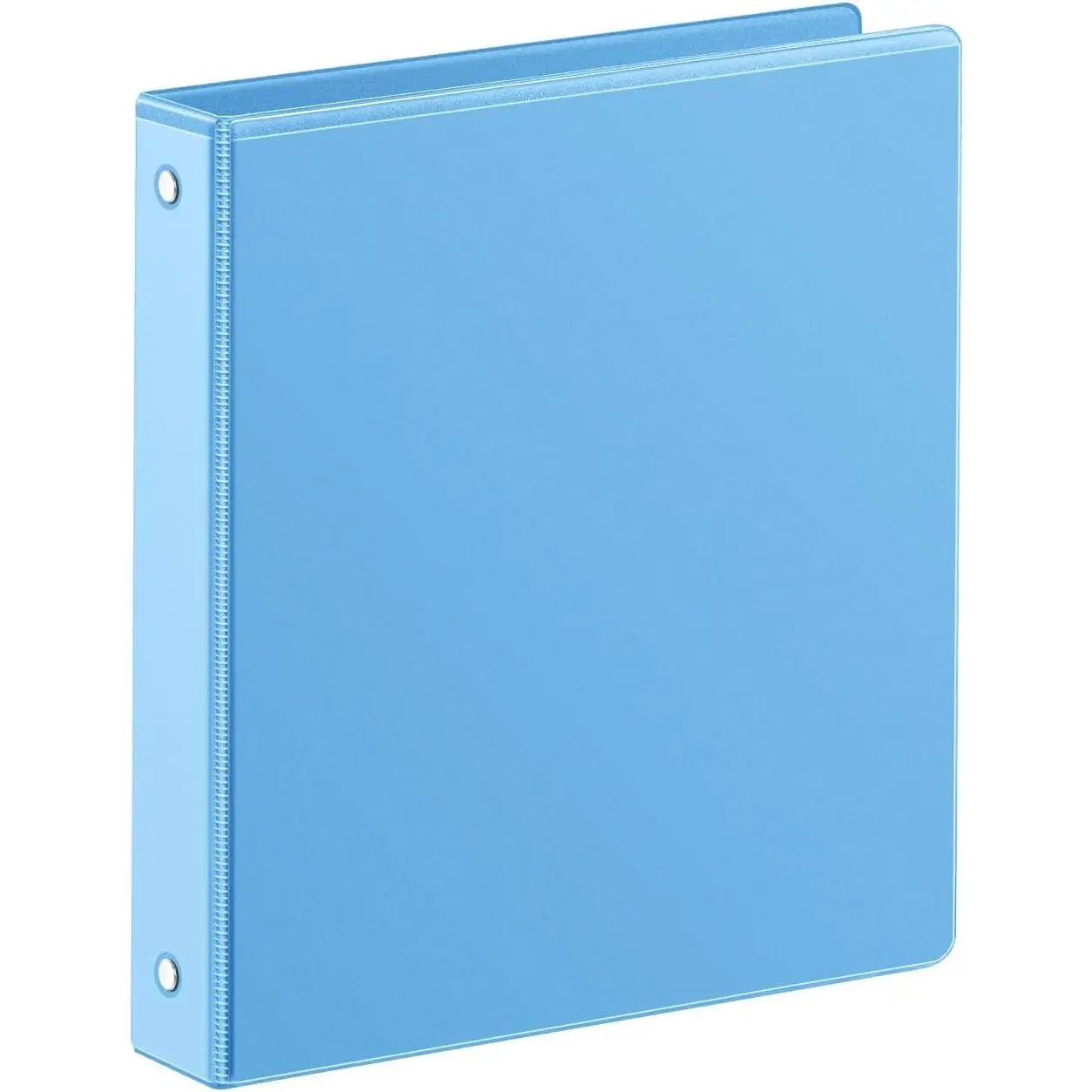 1 Inch 3 Ring Binder, Clear 1'' View Presentation Binders with 2 Pockets, Fits 8.5 x 11 Letter Size, Durable Polypropylene, Non-Stick & PVC-Free for School, Office &  ( Blue)