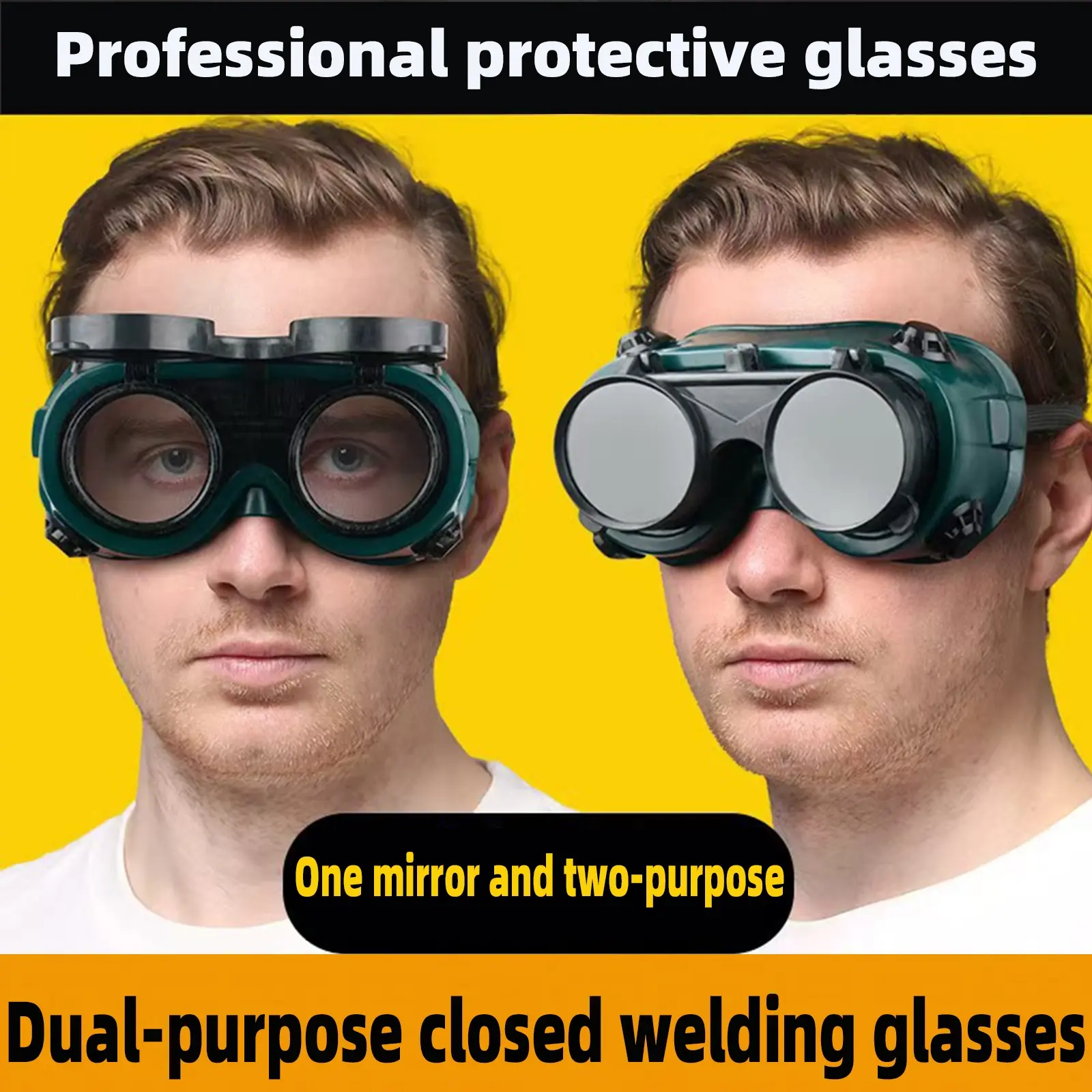 Vintage Punk Style Safety Glasses, Unisex Retro Costume Eyewear, Fashionable Queue Glasses for Men and Women, All-Season Wear