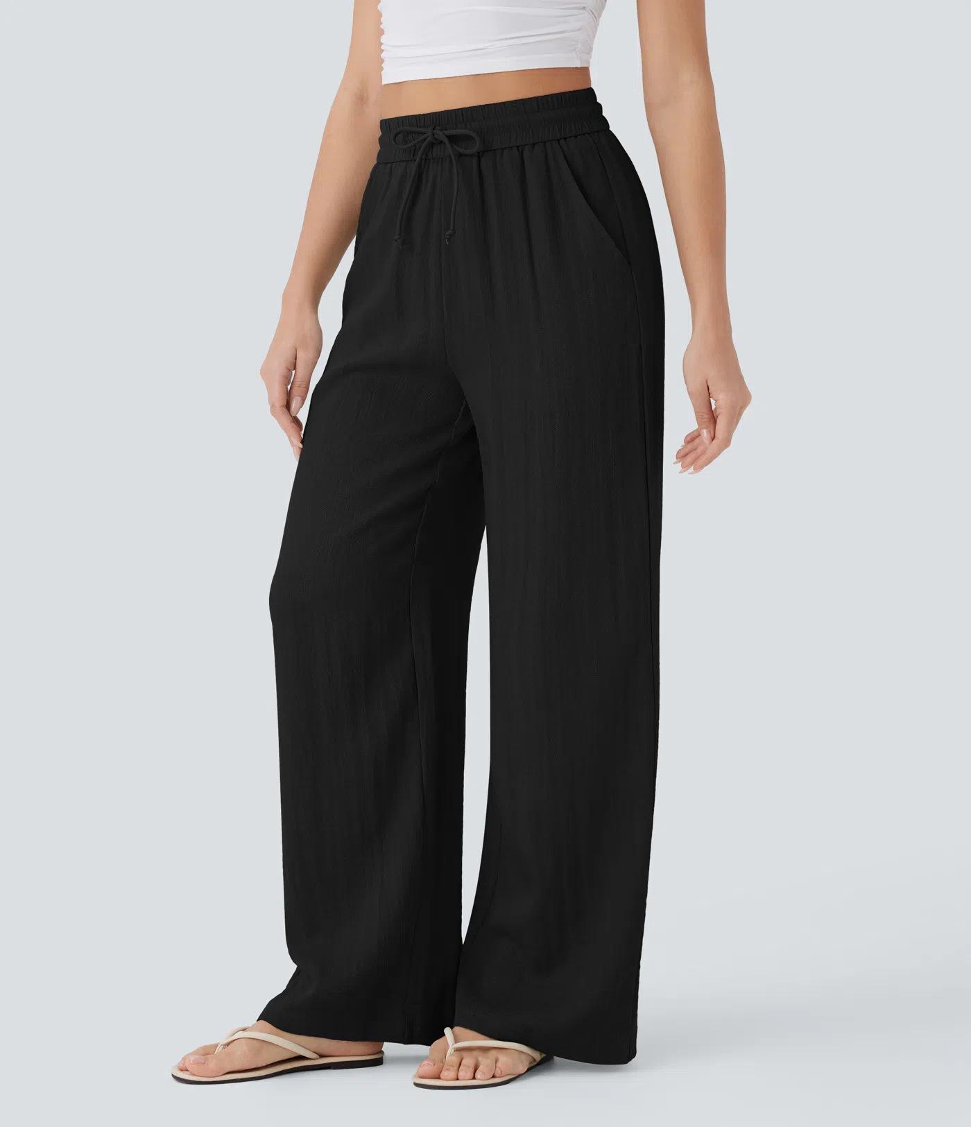 #halara#wide-leg pants#linen pants#highwaistedpants#casualtrousers#womensfashion#spring2026fashion#Travel Pants#everydayoutfit#pantswithpockets#flowypants#y2kfashion#athleisure