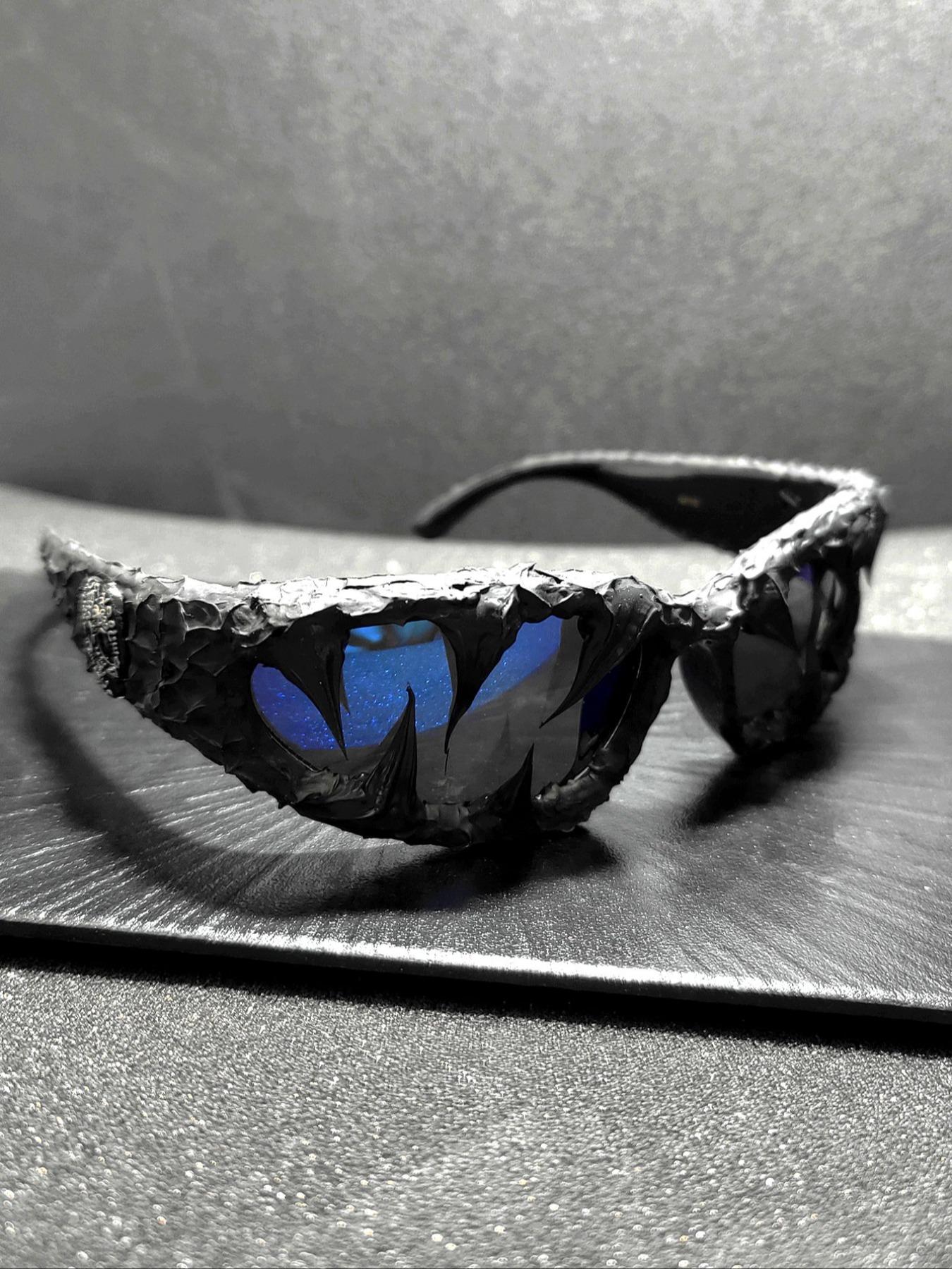 Punk Style Random Skull & Wolf Tooth Design Sunglasses, Vintage Trendy Sunglasses for Everyday Use, Fashion Accessories for Outdoor Activities