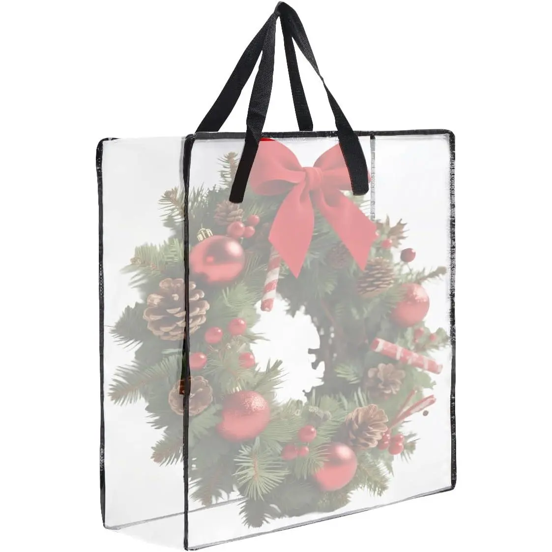 Wreath Storage Bag 1 Pack, 26 Inches 95 L Wreath Storage Container for  Storage, Storage Bag for Spring Summer Autumn Christmas Wreath Decorations or Clothing Blanket Comforters Bed Sheets Pillows