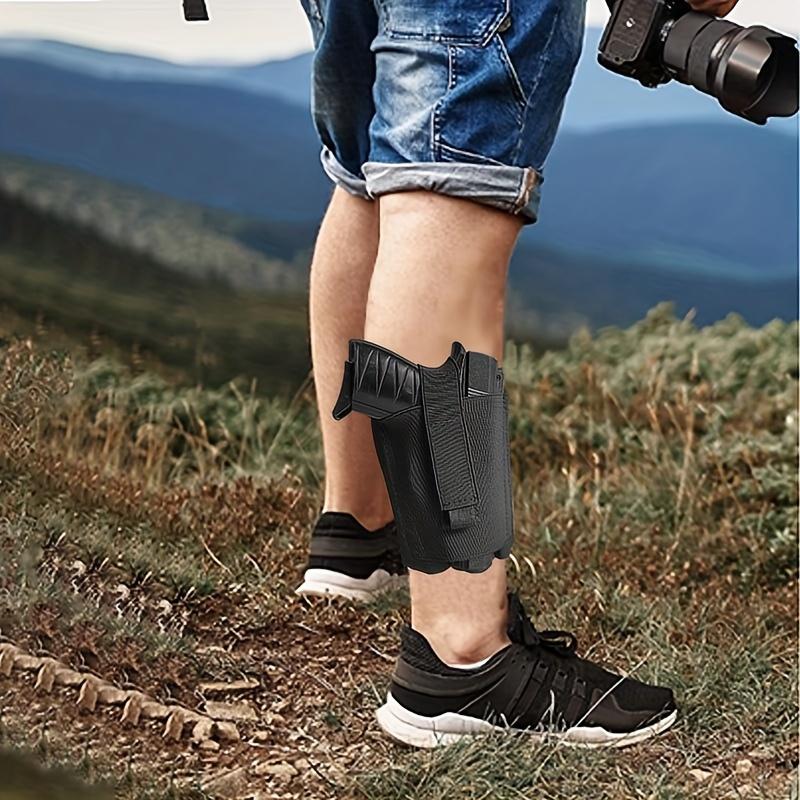 Concealed Carry Ankle Holster - Deep Concealment Leg Holster for Men and Women with Magazine Pocket, Right and Left Hand Draw, Elastic and Breathable Design for Comfortable Wear
