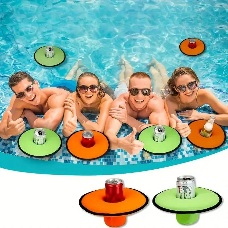10pcs of Pool Floating Beer Beverage Cooler Sleeve, Made of Reusable Neoprene