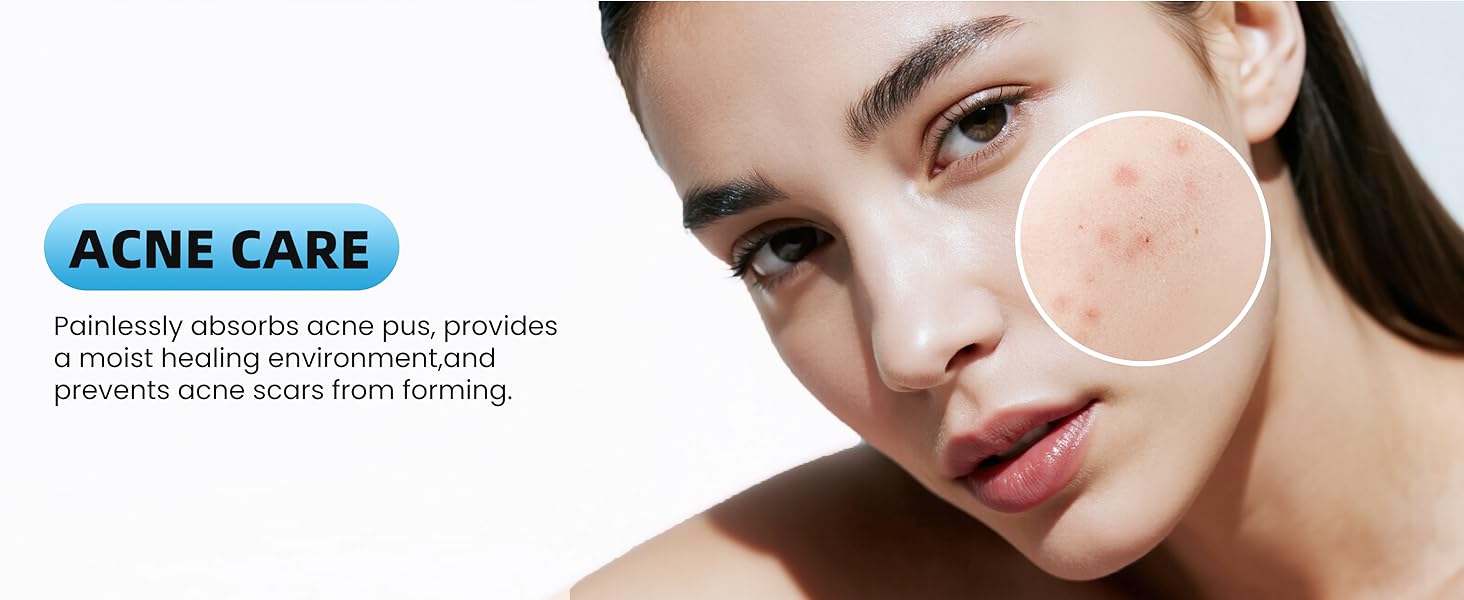 Hydrocolloid Roll Bandages, 2IN x 16FT Extra Large Hydrocolloid Patch with Self-Adhesive, Ultra Absorbent, Cut-to-Size, Flexible & Waterproof for Burn, Blister, Acne Care