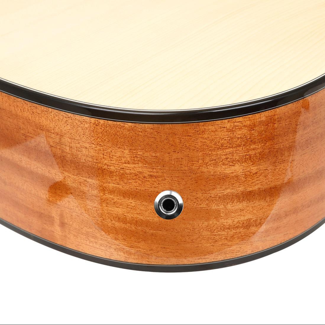 Portable Acoustic Guitar Pickup Magnetic Transducer with Connection Cable Guitar Parts & Accessories