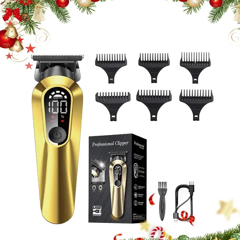 New men's multifunctional electric carving hair clipper, rechargeable, long battery life, a great item for travel and home use, Wireless Hair Clipper