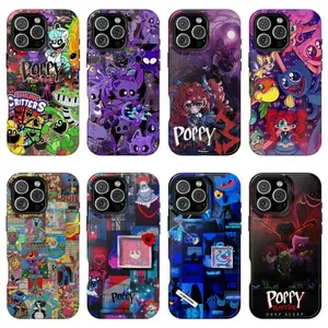 Wacky Monster Poppy Playtime Phone Case Patchwork Game Scene Design  Compatible for iPhone 17 16 15 14 13 12 11 and for Samsung S21-S25  Ideal Gift for  Her