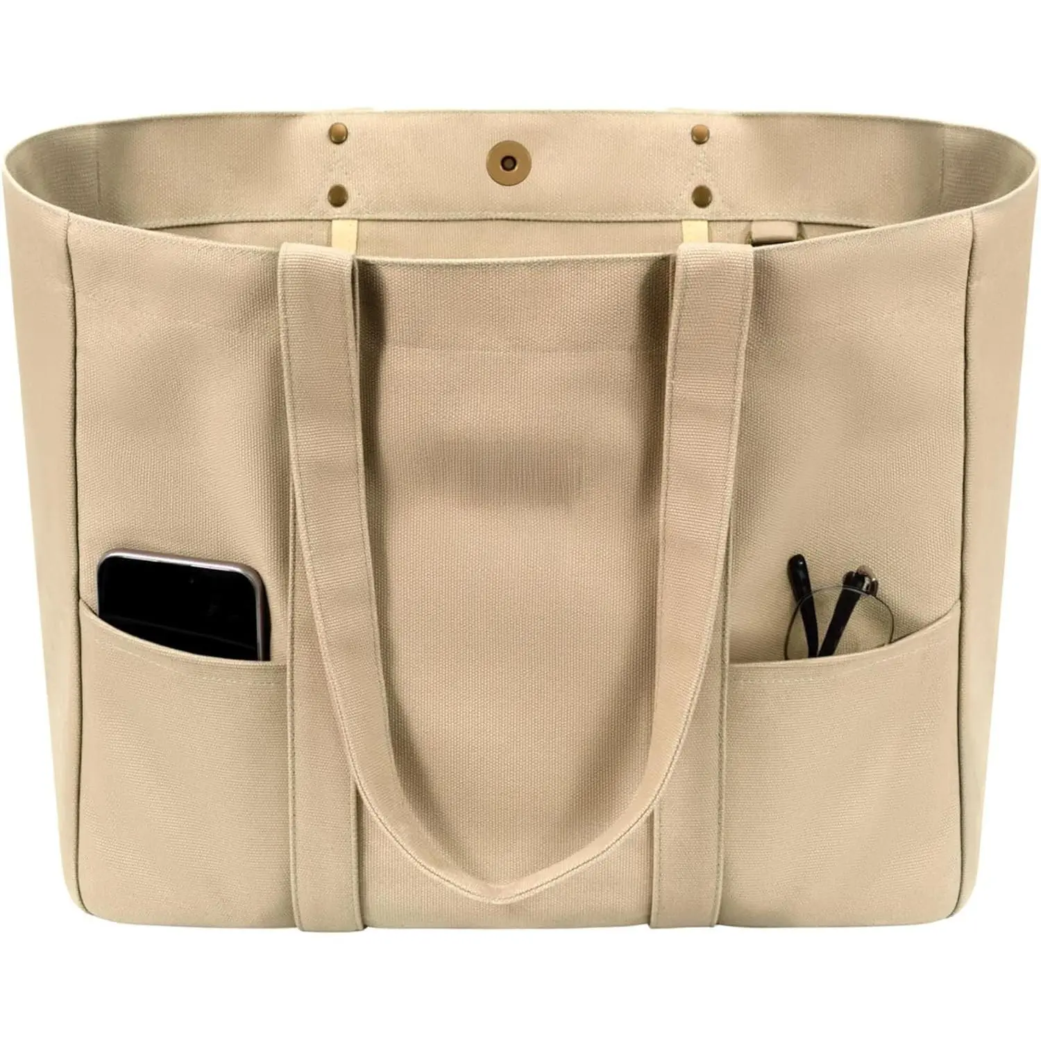 Canvas Tote Bag for Women, Handbags, Utility Work Tote with Laptop, Teacher, Everyday, Beach Tote Bag