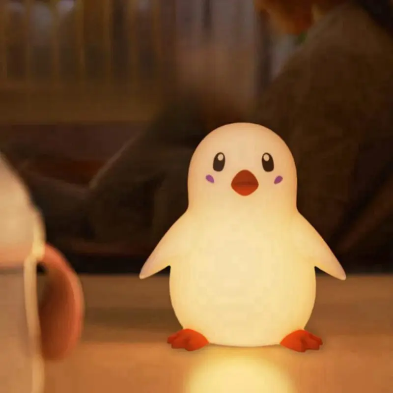 Creative Penguin Puff Light, USB Rechargeable Nightlight, Bedside Timer Sleep Companion, Perfect Christmas Birthday Thanksgiving Gift