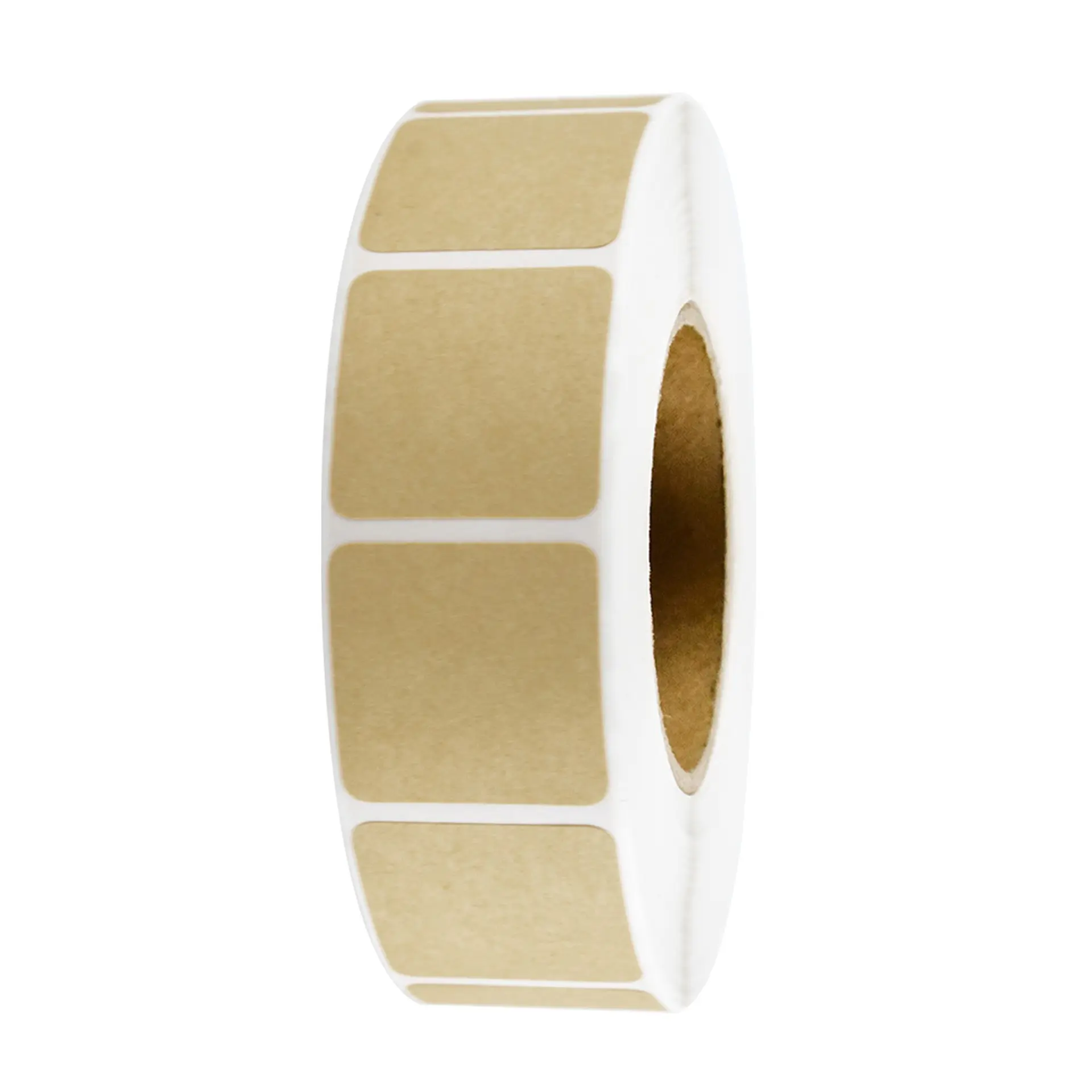 1 Inch Target Kraft Paper Square Stickers, 1000pcs Training Supplies Labels, Kraft Paper Tags, Aiming Patch Stickers, Reusable Adhesive