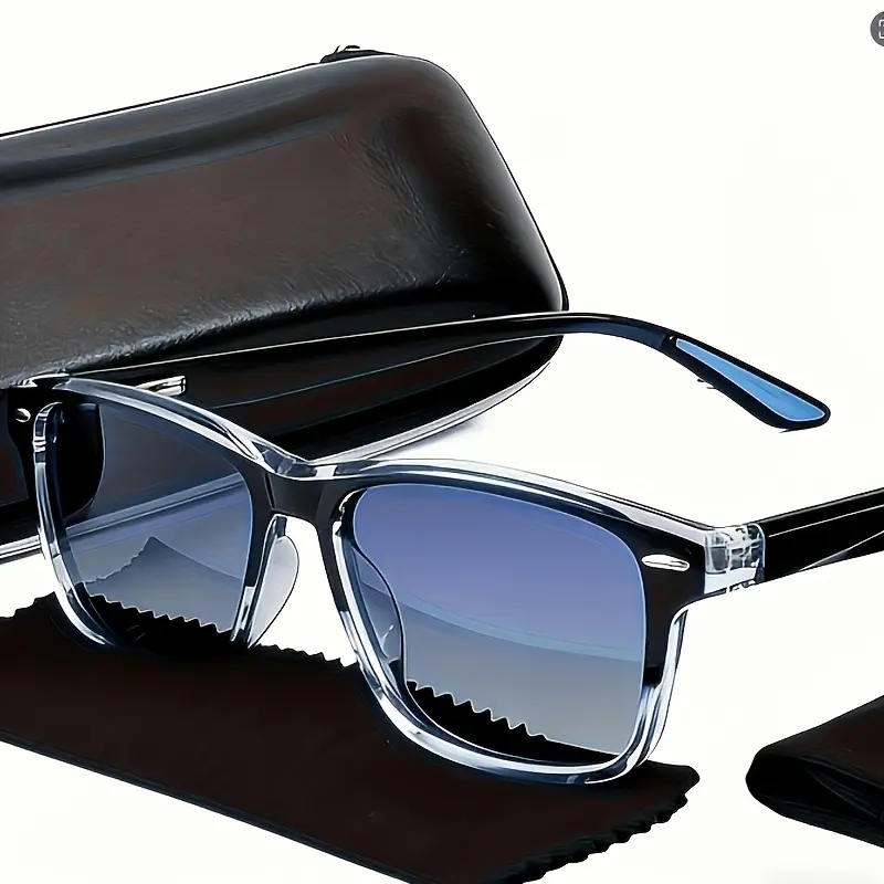 Unisex Trendy Polarized Photochromic Sunglasses - Square TAC Lens Frame, Lightweight Fashion Eyewear Accessories for Adults, Ideal for Driving and Sports Activities, Accessories Adults