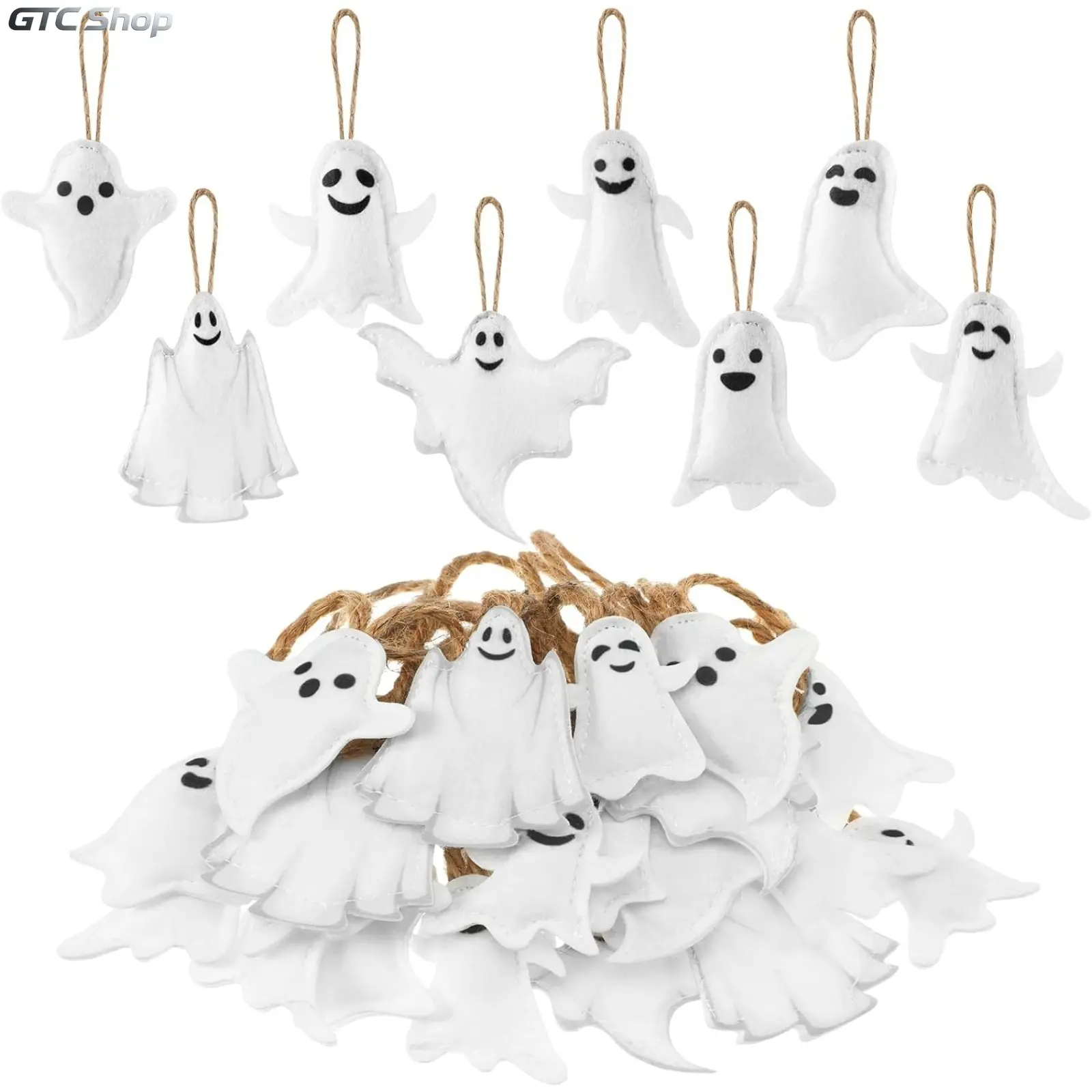 16 Pack Halloween Felt Tree Ornaments, Witch Hat & Witch Leg Hanging Decorations, Orange Purple Halloween Pendant Set, Lightweight Home Decor Accessories for Indoor Tree, Party Supplies & Holiday Decor Favors