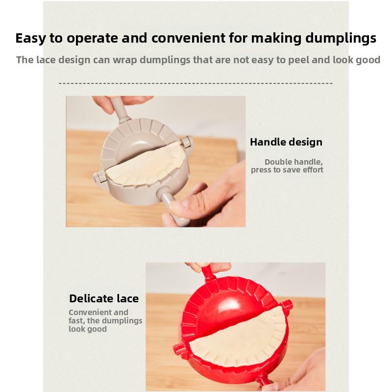 Multifunctional Kitchen Dumpling Maker Set – Manual Dumpling Mold, Skin Press, Sealer &  dough Cutter for Easy Pinch Making
