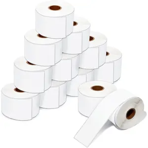 - 2" X 130 ft Direct Thermal Continuous Feed Labels (12 Rolls) - Cut-to-Length Scale Labels for Weigh-Price Printing - Compatible with Direct Thermal Printing Scales