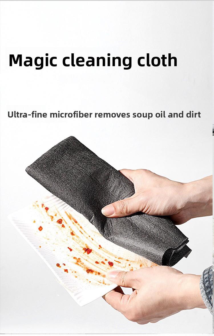 Magic Microfiber Cleaning Cloth, Streak-Free & Lint-Free for Glass, Mirror & Window, No Watermark, Reusable Washable Towel for Household Chores, Kitchen, Bathroom & Furniture Dusting & Polishing