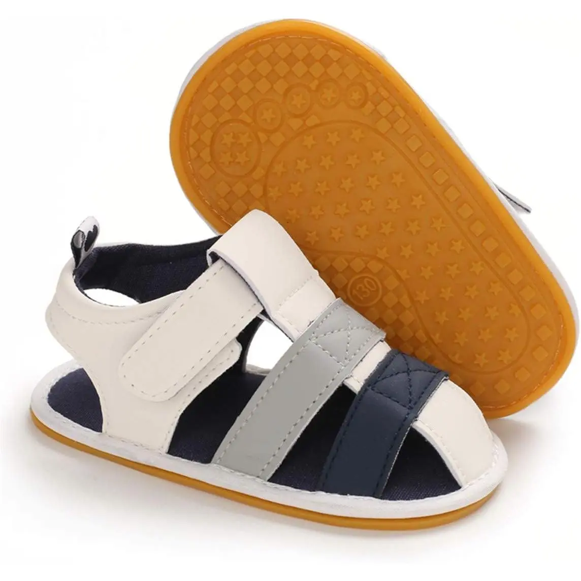 Infant Baby Boys Girls Summer Sandals Non Slip Soft Sole Toddler First Walker Crib Shoes (0-18 Months)