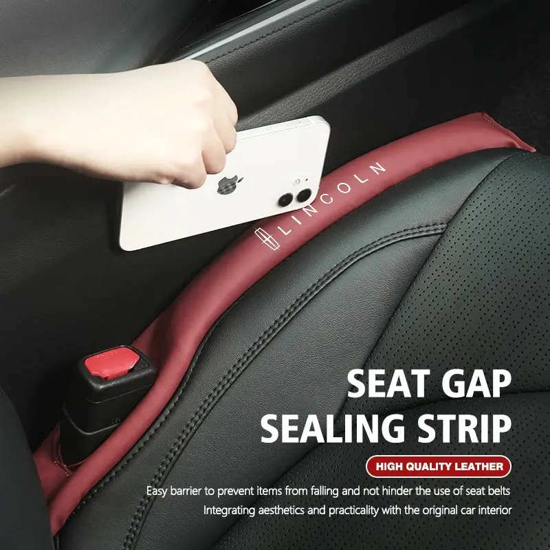 Car Gap Plug Car Interior Seat Gap Plug Anti-leak Strip Filling Pad Car Accessory For Lincoln Navigator Continental Nautilus Aviator MKZ MKX MKC MKT MKS Corsair Mark E Automotive Interior Accessories