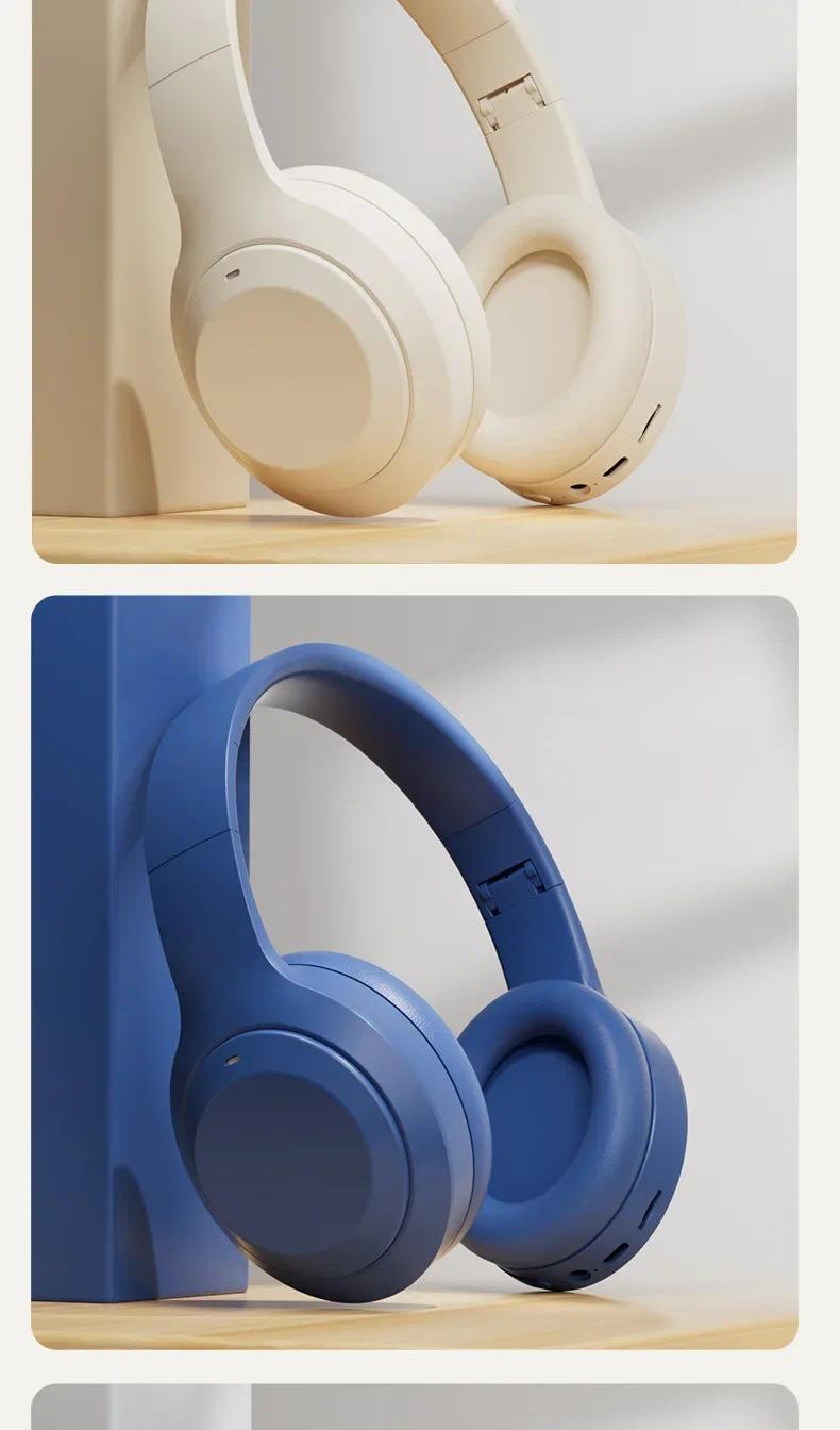 noisecancellingheadphone Wireless Bluetooth 5.3 Headphones Sports Gaming Earphones Support TF/AUX noise reduc