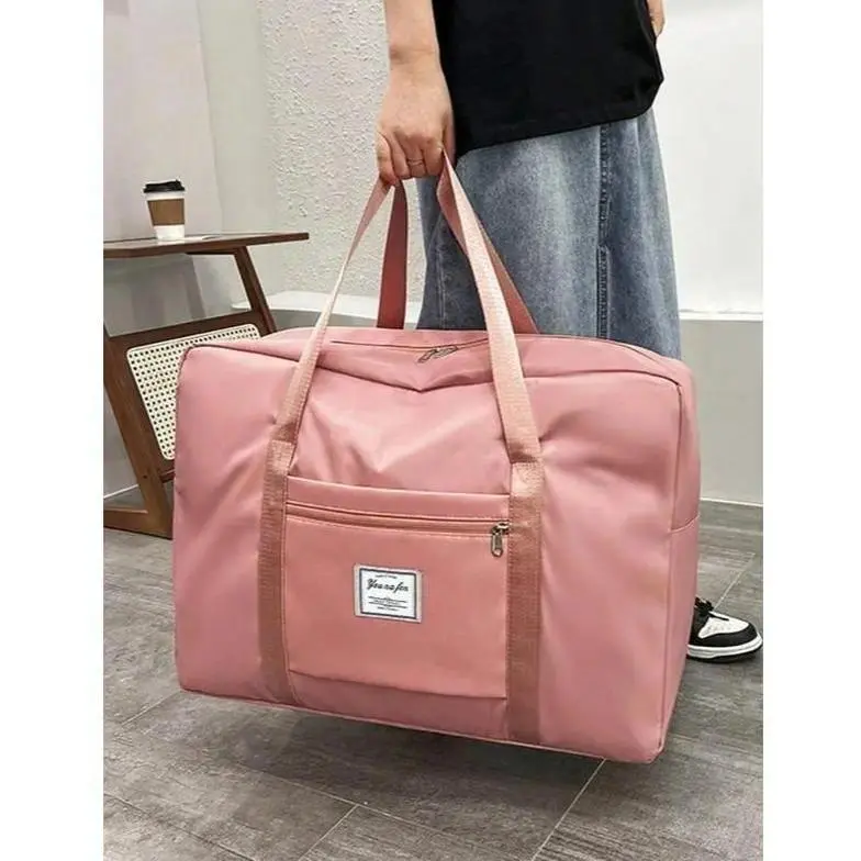 Stylish Oxford Travel Duffel Bag, Foldable and Expandable Water-Resistant Shoulder Bag for Weekend Trips, Moving, and Gym, Gym Duffle Bag, Expandable Duffel