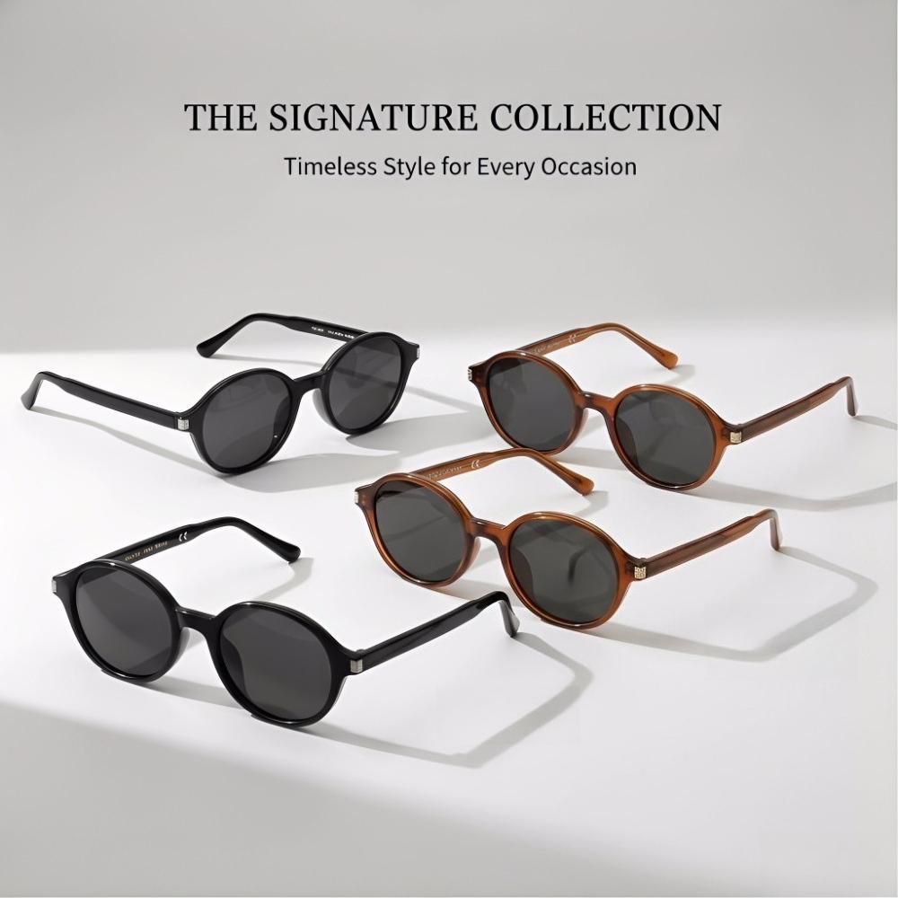 Unisex Collection Retro Round Polarized Sunglasses, Timeless Style for Every Occasion UV400 Protection Lightweight Multi-Color Sun Glasses for Men Women Daily Wear Vacation Casual 2026