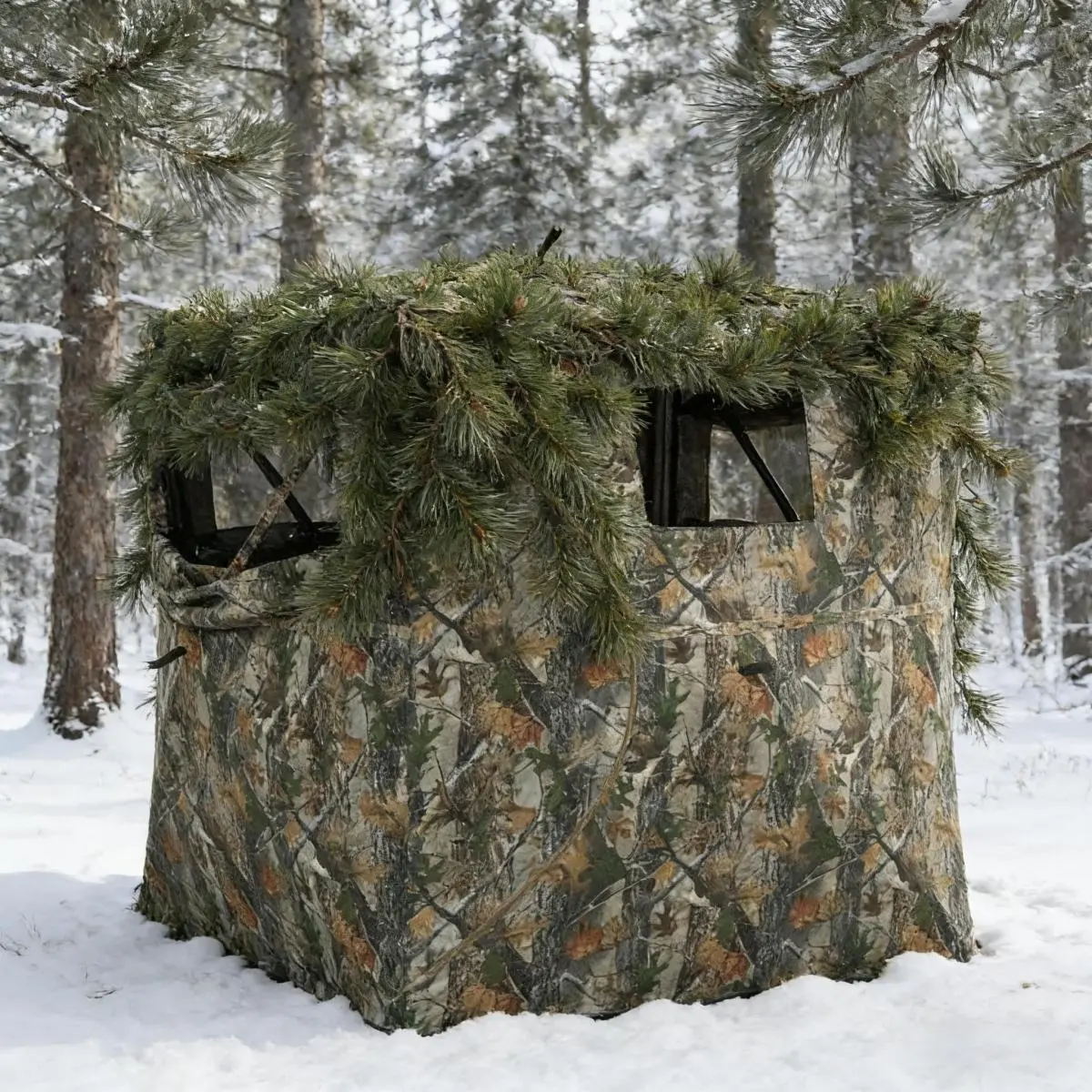 AobtkelAll-Weather Shelter,Hunting Blind,See Through Pop Up Blind On-Site