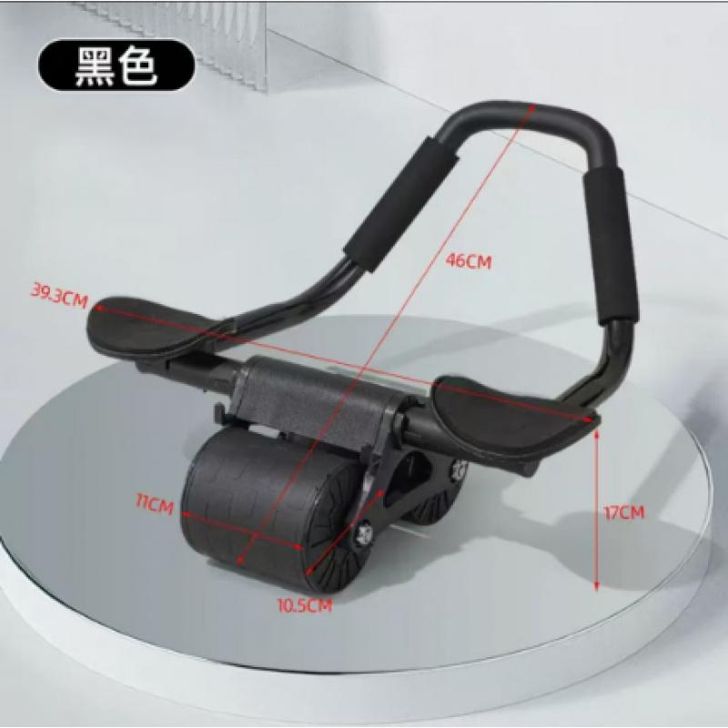 Automatic rebound abdominal wheel with elbow support, core muscle fitness wheel, home fitness equipment, abdominal roller for abdominal exercises, suitable for both men and women