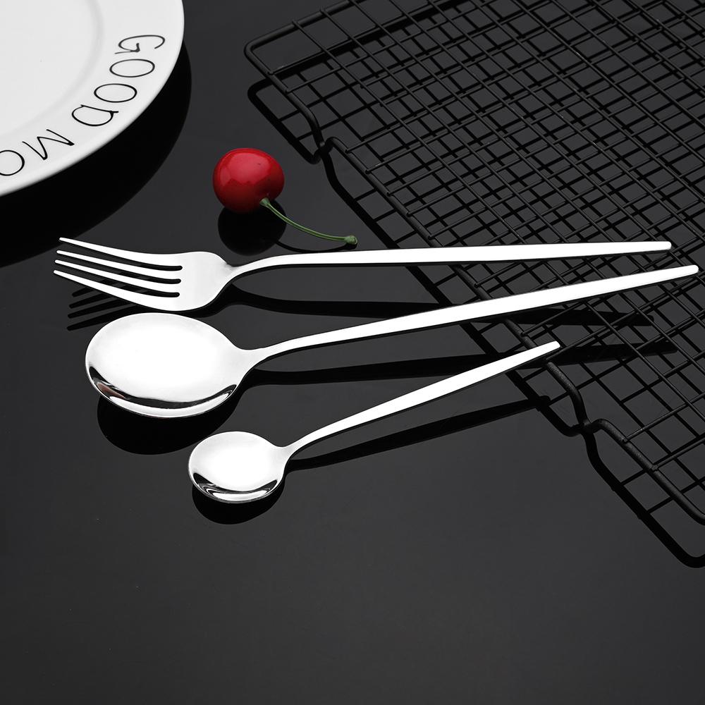 Stainless Steel Cutlery Set, 16/24/32/48pcs Modern Elegant Forks & Spoons & Knives Set, Tableware Set for Party, Dinnerware Set