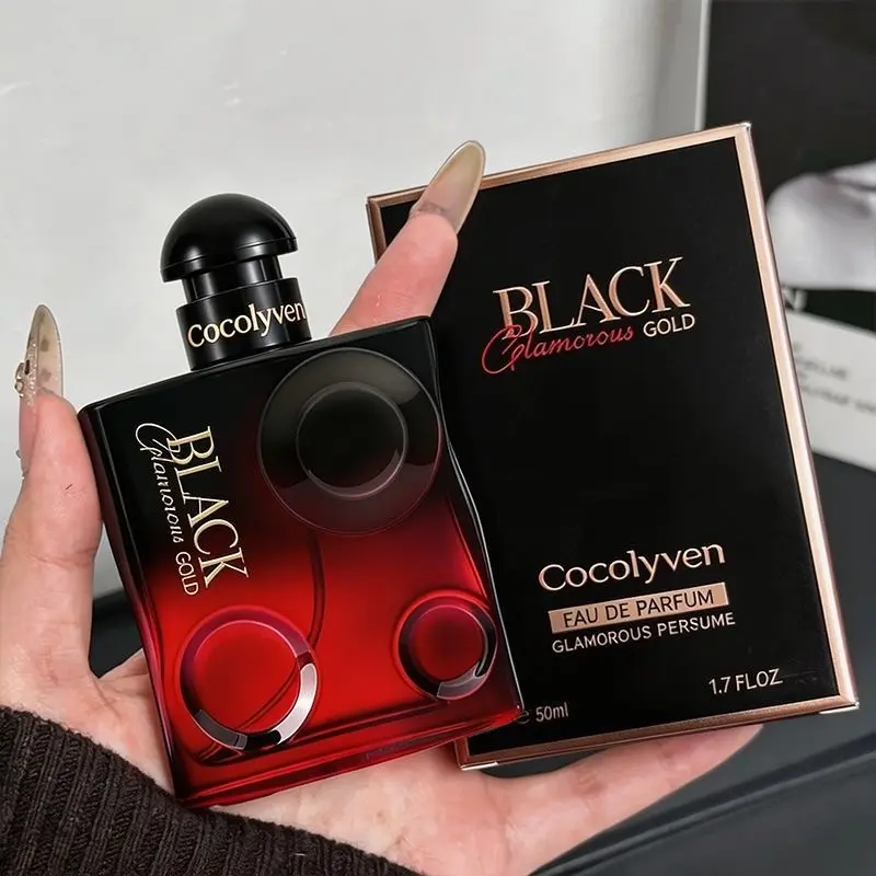 Gold Seductive Perfume for Women, Classic Raven Pure Desire Night Floral Scent, Floral Scented, Long-Lasting Luxury Dark Night Fragrance 50ML