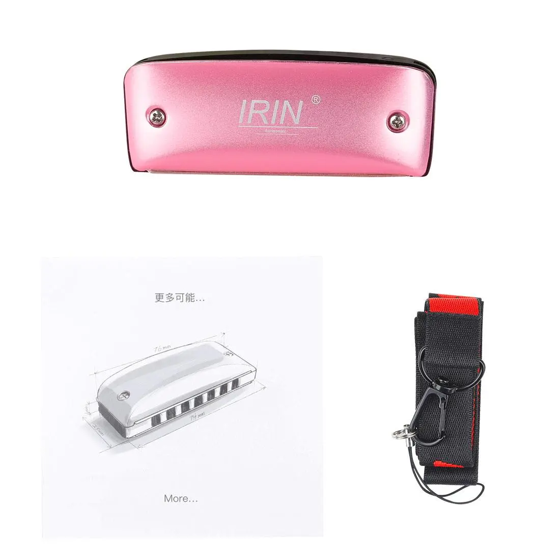 10 Hole Harmonica 20 Tone Harmonica with Gift Box, Musical Instrument for Beginners & Professionals, Music Accessories