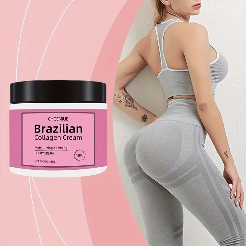Moisturizing Brazilian Butt Body Lifting Cream for Ladies, Firming Butt Cream. Enriched with collagen and shea butter to nourish skin. Creates firm and lifted hip appearance, formaldehyde-free and skin-friendly for long-term use.