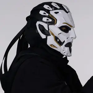 JAUPTO Punk Witcher Mask Halloween Costume Prop Face Mask for Parties Quality Assurance Cosplay Accessory
