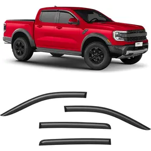 Tape- Extra Durable Rain Guards for   2024-2026 SuperCrew, Window Deflectors, Vent Window Visors, 4 count - 100786