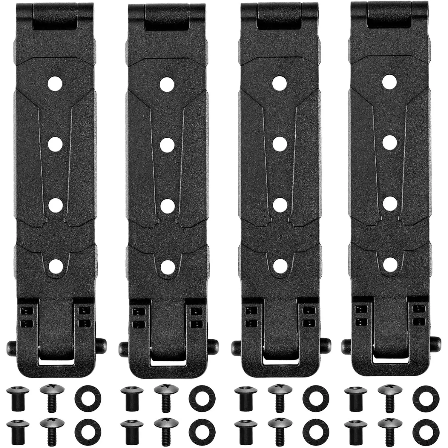 Connecting clip, equipped with mounting accessories, suitable for vests, backpacks, gun holsters, pouches, and lockable belt clips