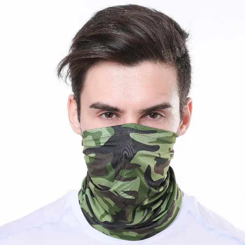 Ice Silk Magic Bandana, Breathable Cooling UV Protection Face Cover, Sweat-Absorbing Outdoor Sports Mask, Neck & Head Cover for Men & Women, Breathable Face Cover