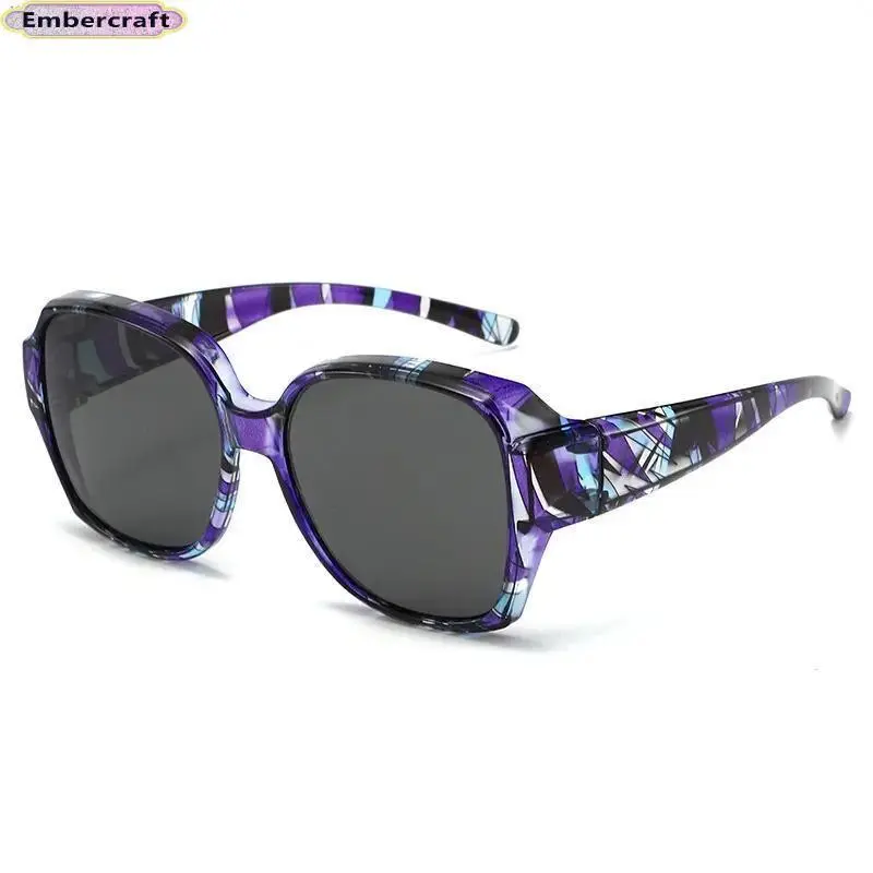 Fit Over Polarized Sunglasses for Women, Wraparound UV Protection Shades for Prescription Eyeglasses, Lightweight Anti-Glare Driving Glasses for Travel, Walking & Outdoor Activities,summeroutfits,vacationoutfits,beachoutfits