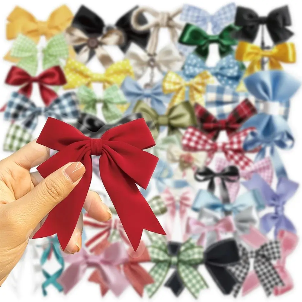10/30/50pcs Transparent Cute Colorful Bow Stickers Cartoon Graffiti Decals for Luggage Phone Stationery Waterproof Sticker Decor